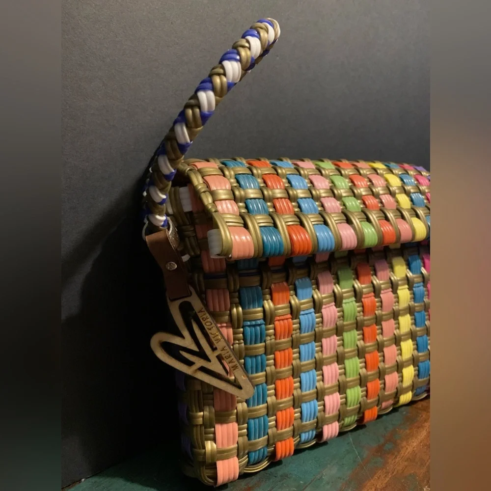 Maria Victoria Woven Rainbow Wristlet - Picture 3 of 5